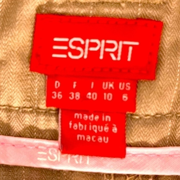 Vintage ESPRIT 90s Y2K Cotton Pinstripe Mini Skirt with Pleats - Picture 8 of 8